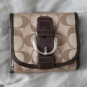 Coach billfold and coin purse